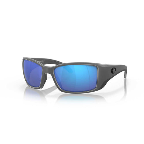 Costa Sunglasses Blackfin - Matte Gray Frame w/ Blue Mirror Lens - BeachToBlvd