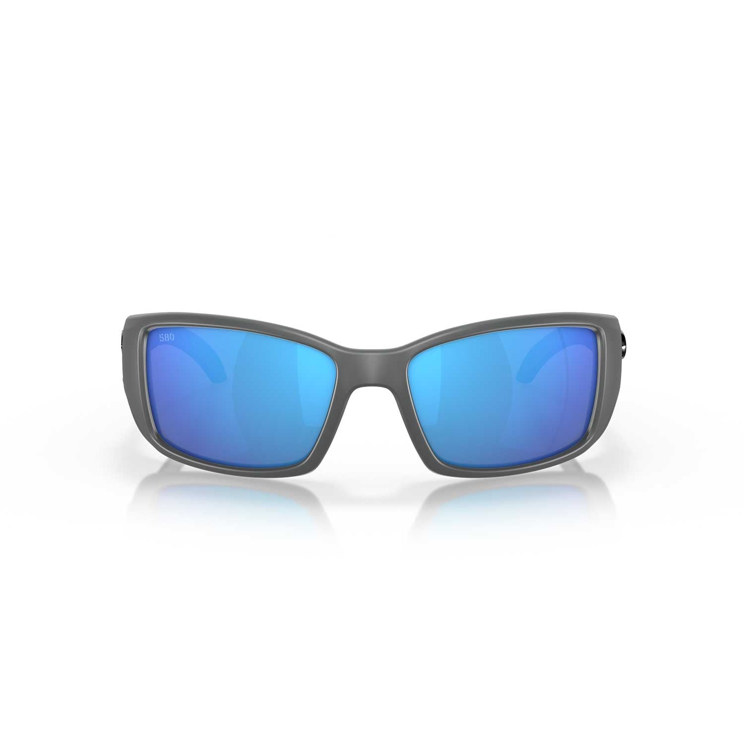 Costa Sunglasses Blackfin - Matte Gray Frame w/ Blue Mirror Lens - BeachToBlvd