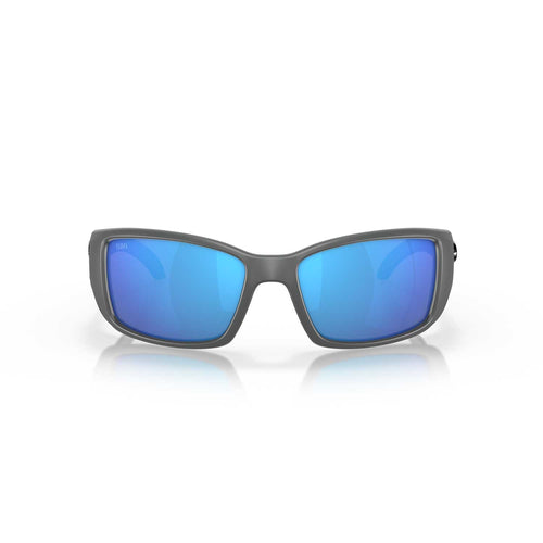Costa Sunglasses Blackfin - Matte Gray Frame w/ Blue Mirror Lens - BeachToBlvd