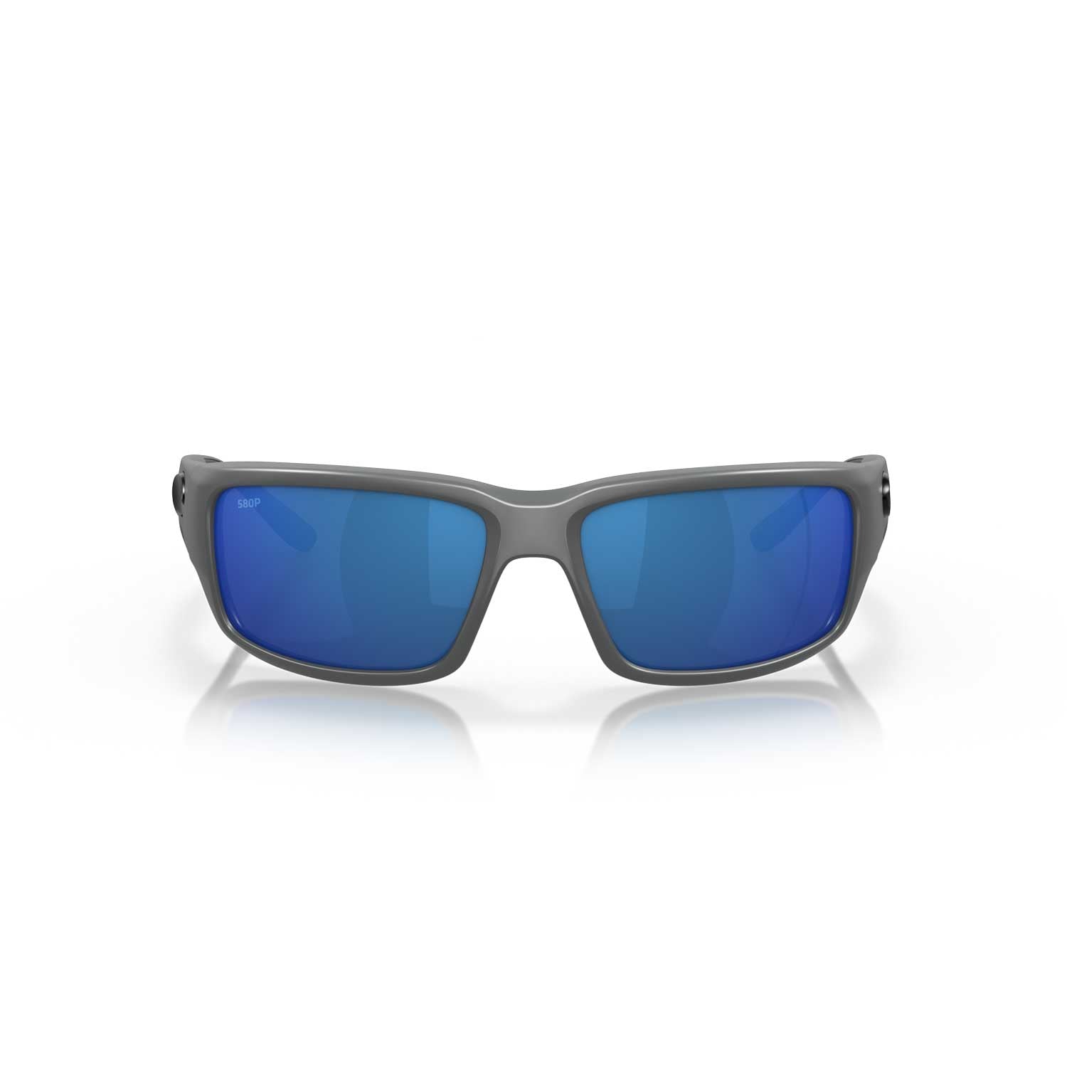 Costa Sunglasses Fantail - Matte Gray Frame W/Blue Mirror Lens - BeachToBlvd