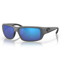 Costa Fantail Polarized Sunglasses - Matte Gray Frame / Blue Glass 580G Lens