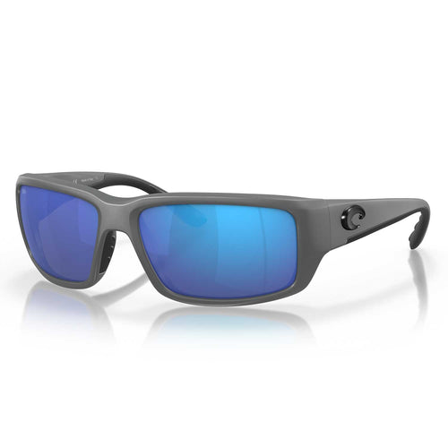 Costa Fantail Polarized Sunglasses - Matte Gray Frame / Blue Glass 580G Lens