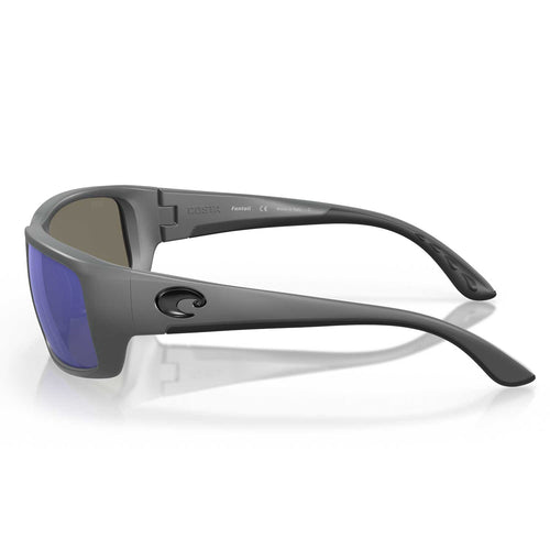Costa Fantail Polarized Sunglasses - Matte Gray Frame / Blue Glass 580G Lens - BeachToBlvd