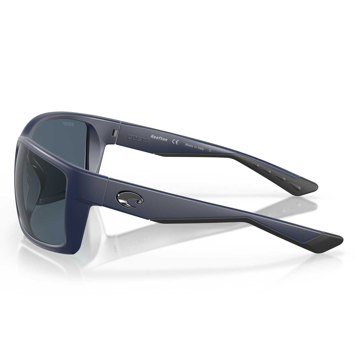 Costa Reefton 75 Polarized Sunglasses - Matte Dark Blue Frame \ Gray 580P Lens - BeachToBlvd