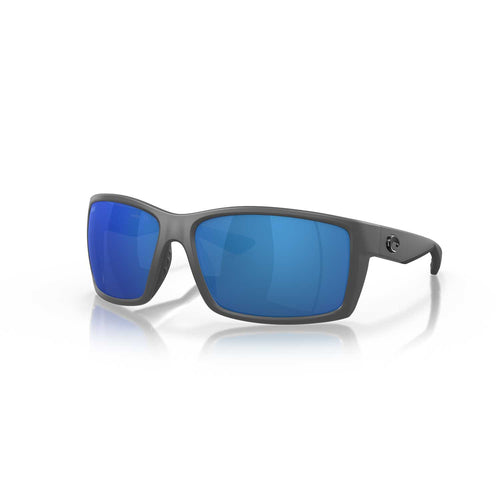 Costa Sunglasses - Reefton - Matte Gray Frame w/ Blue Mirror Polarized Lens - BeachToBlvd