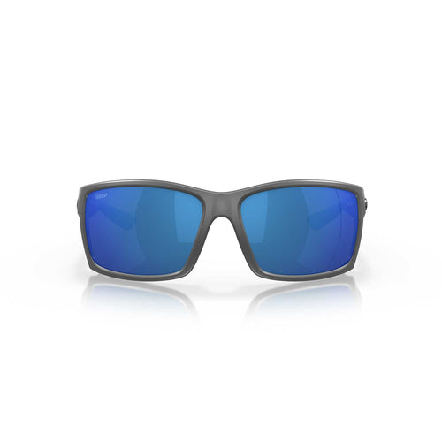 Costa Sunglasses - Reefton - Matte Gray Frame w/ Blue Mirror Polarized Lens - BeachToBlvd