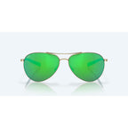 Costa Sunglasses Piper - Shiny Gold Frame w\ Green Mirror Lens - BeachToBlvd