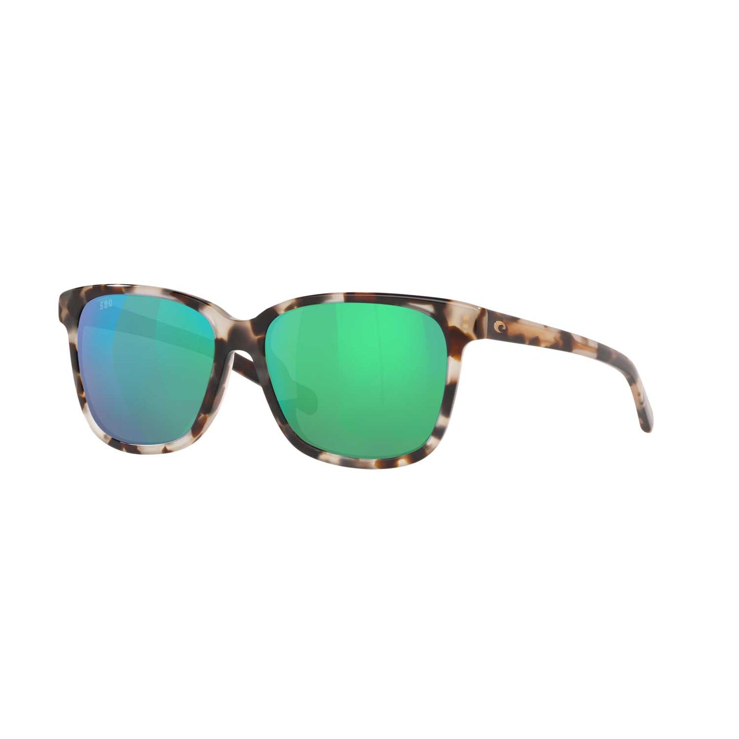 Costa Sunglasses May - Shiny Tiger Cowrie Frame w/ Green Glass Lens