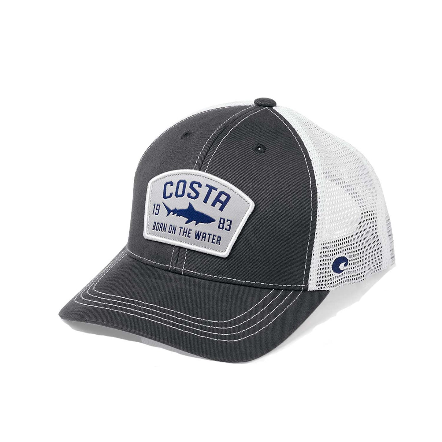 Costa Chatham Shark Twill Trucker Hat - Navy
