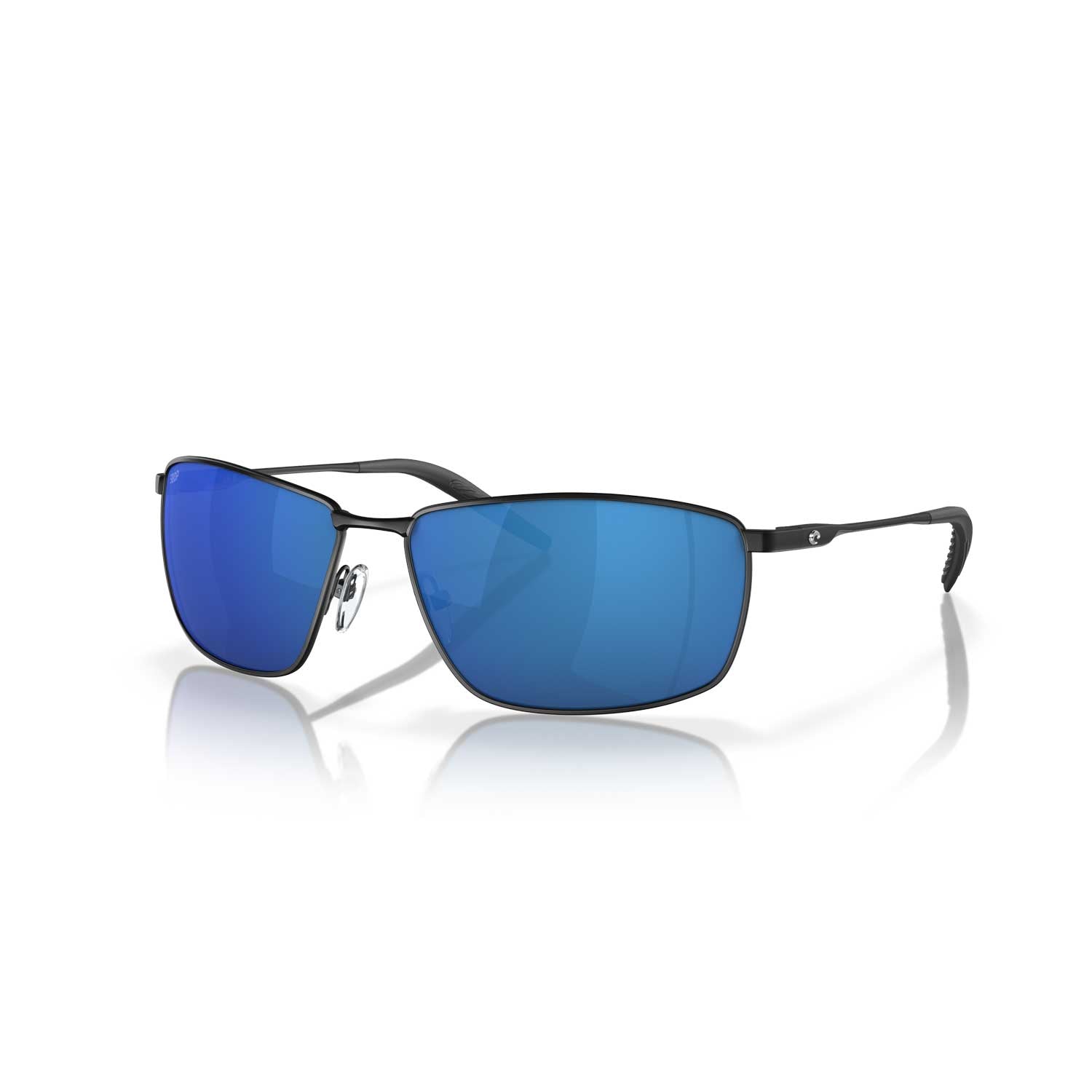 Costa Sunglasses Turret - Matte Black Frame w/Blue Mirror Lens - BeachToBlvd