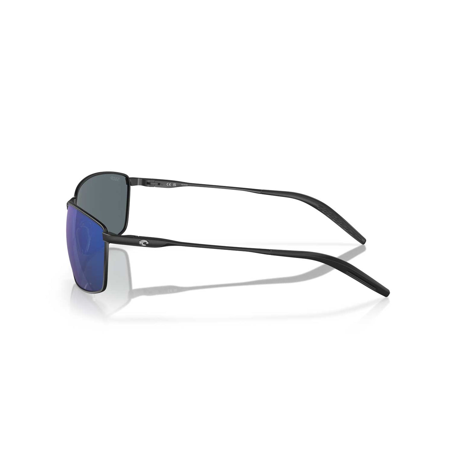 Costa Sunglasses Turret - Matte Black Frame w/Blue Mirror Lens