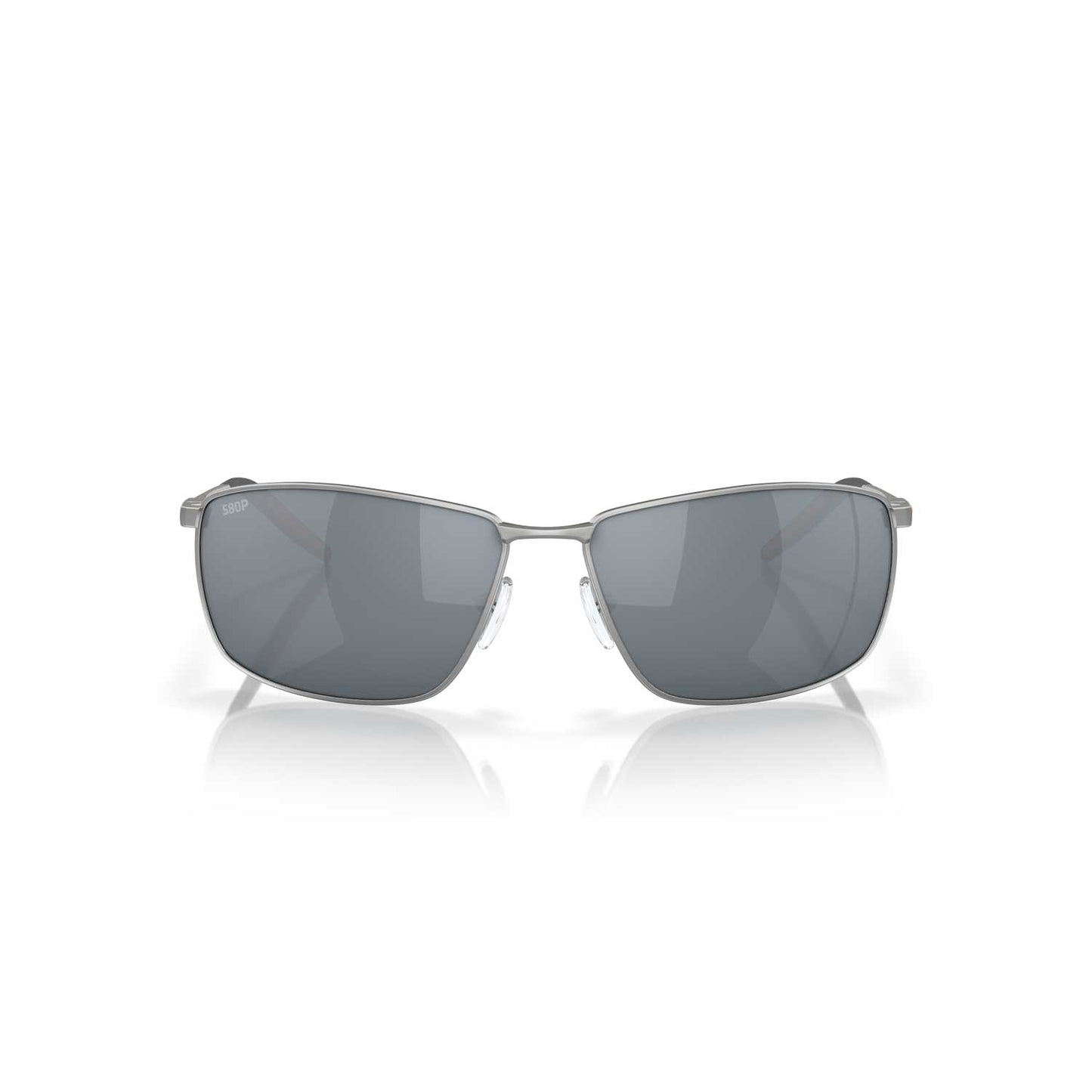 Costa Sunglasses 06S6009 Turret - Matte Silver Frame w/ Gray Silver Mirror Lens