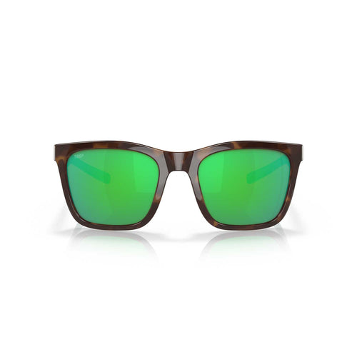Costa Sunglasses Panga - Shiny Tortoise/White/Seafoam Crystal Frame - Green Mirror Lens - BeachToBlvd