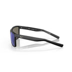 Costa Sunglasses Rinconcito - Matte Black Frame W/Blue Mirror Glass Lens - BeachToBlvd