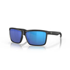 Costa Sunglasses Rinconcito - Matte Black Frame W/Blue Mirror Glass Lens - BeachToBlvd