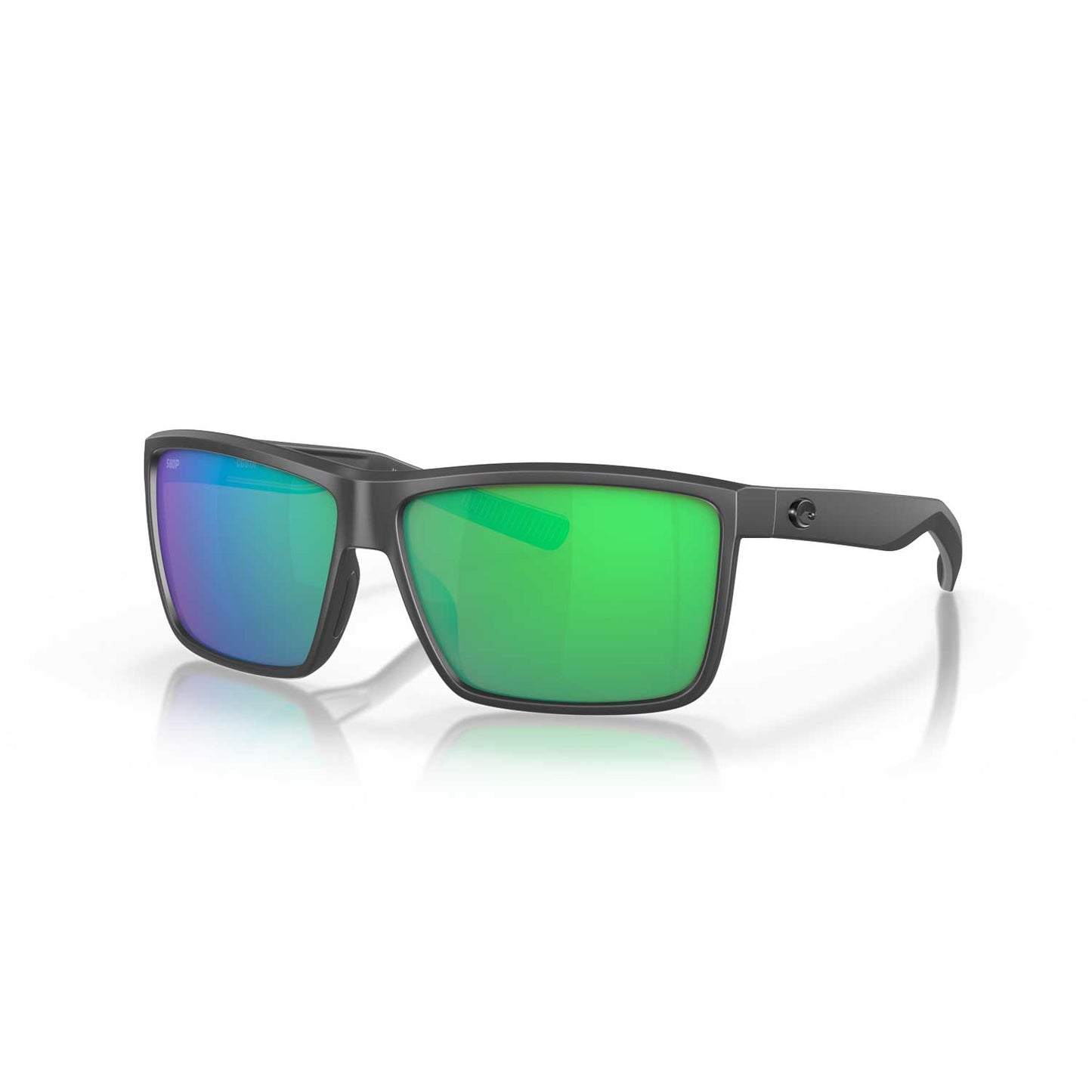 Costa Sunglasses Rinconcito - Matte Gray Frame w\ Green Mirror Lens