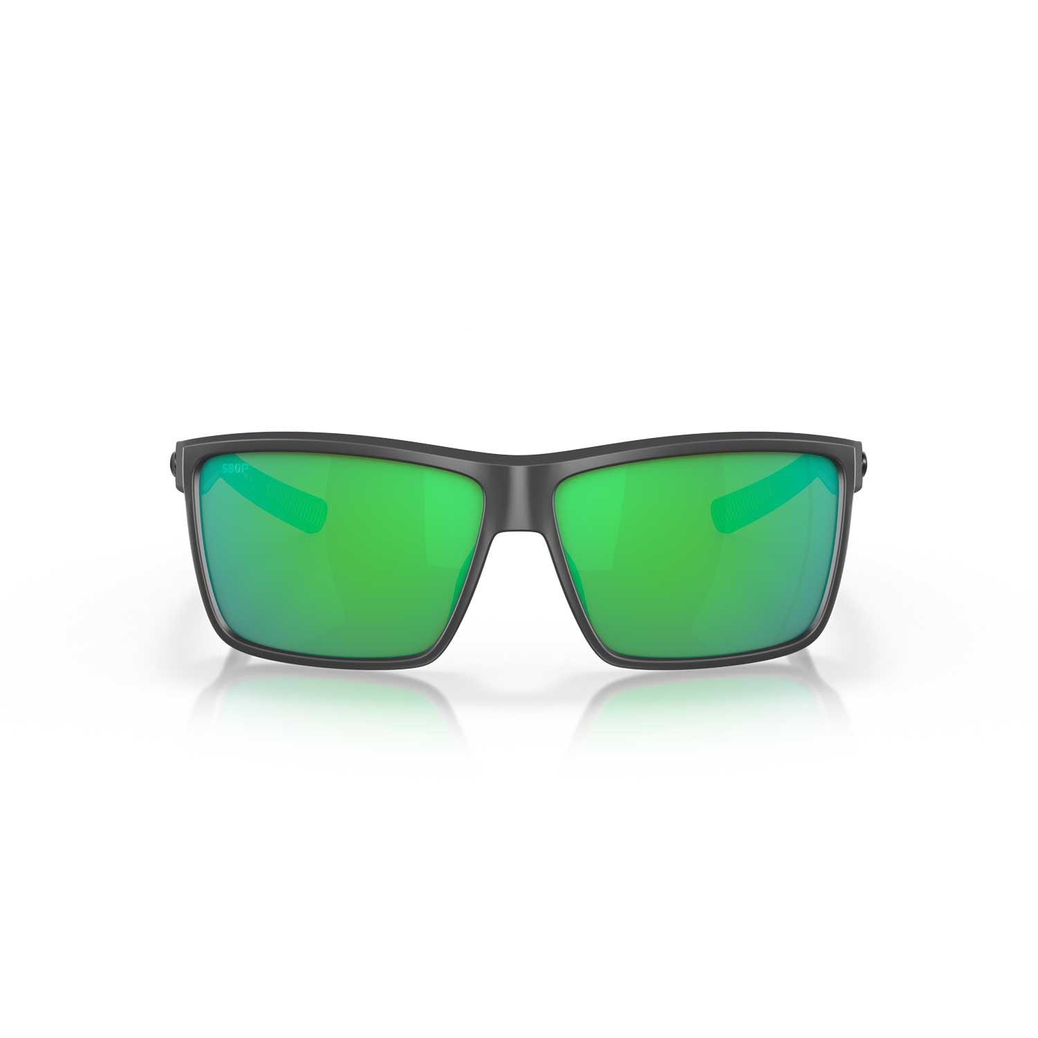 Costa Sunglasses Rinconcito - Matte Gray Frame w\ Green Mirror Lens - BeachToBlvd