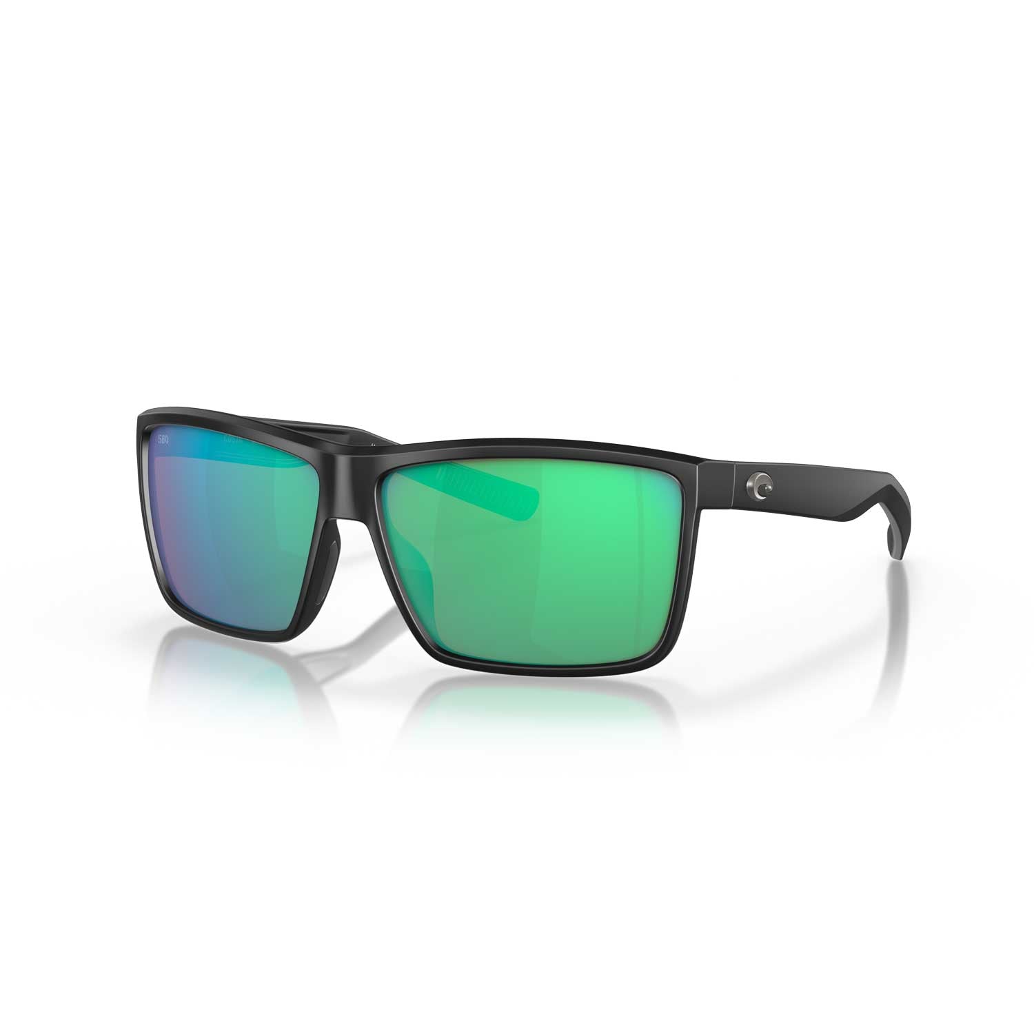 Costa Sunglasses Rinconcito - Matte Black Frame W/Green Mirror Lens - BeachToBlvd
