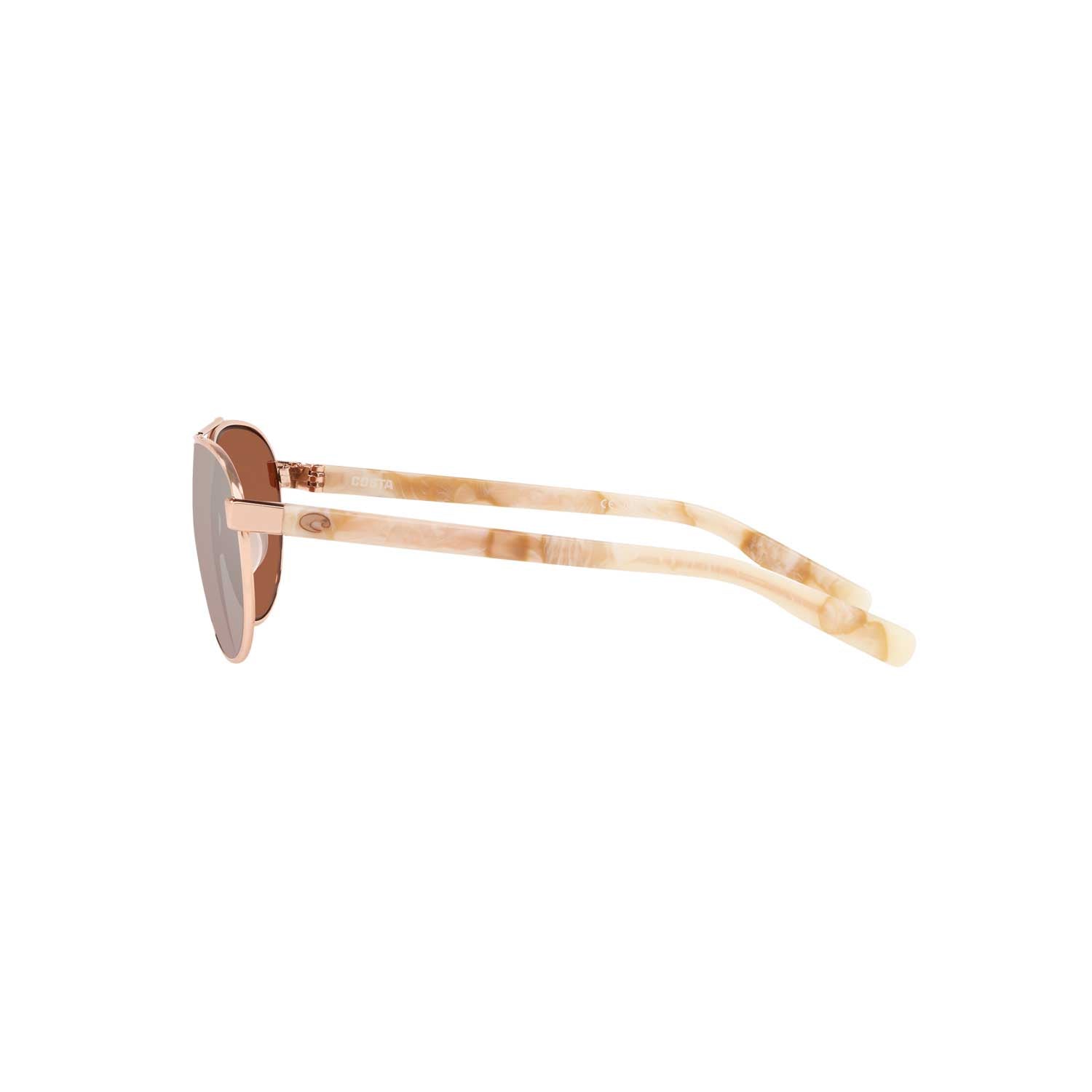 Costa Sunglasses Fernandina - Rose Gold Frame w\ Copper Silver Mirror Lens - BeachToBlvd