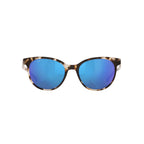 Costa Sunglasses Isla - Shiny Tiger Cowrie Frame W/ Blue Mirror Lens - BeachToBlvd