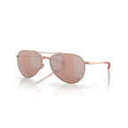 Costa Sunglasses Piper - Satin Rose Gold Frame w/ Copper Silver Mirror Lens - BeachToBlvd
