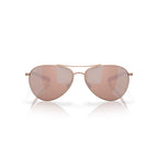 Costa Sunglasses Piper - Satin Rose Gold Frame w/ Copper Silver Mirror Lens - BeachToBlvd