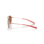 Costa Sunglasses Piper - Satin Rose Gold Frame w/ Copper Silver Mirror Lens - BeachToBlvd