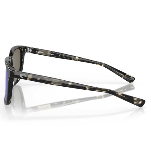 Costa Sullivan Polarized Sunglasses - Shiny Black Kelp Frame / Blue Glass 580G Lens - BeachToBlvd