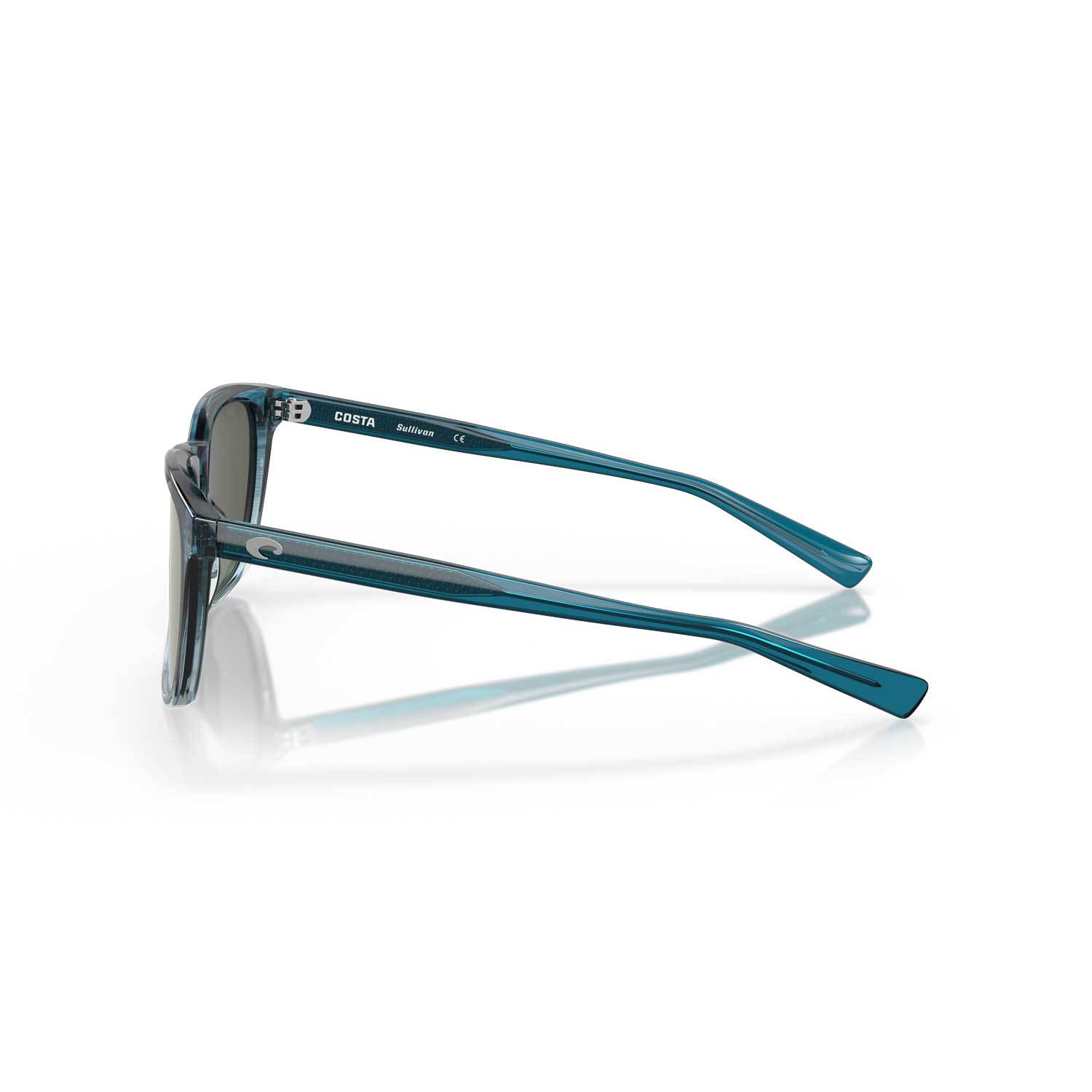 Costa Sunglasses Sullivan - Shiny Deep Teal Fade Frame w/ Gray Silver Mirror Lens - BeachToBlvd