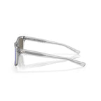 Costa Sunglasses Tybee Shiny Light Gray Crystal Frame - Blue Mirror Lens - BeachToBlvd