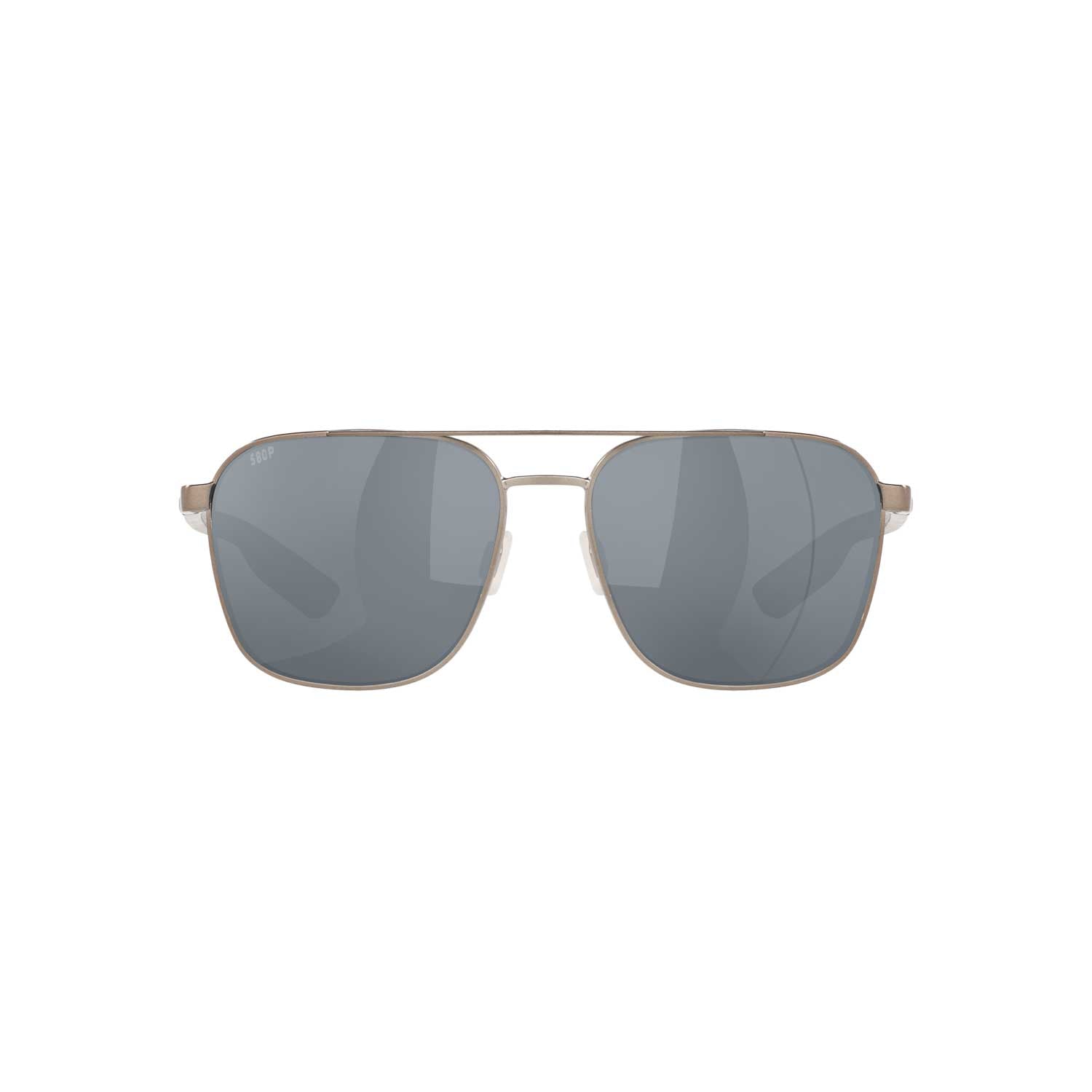 Costa Sunglasses Wader - Brushed Gunmetal Frame w/ Gray Silver Mirror Lens - BeachToBlvd