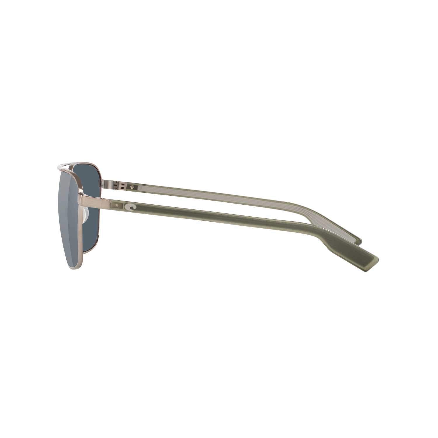 Costa Sunglasses Wader - Brushed Gunmetal Frame w/ Gray Silver Mirror Lens - BeachToBlvd