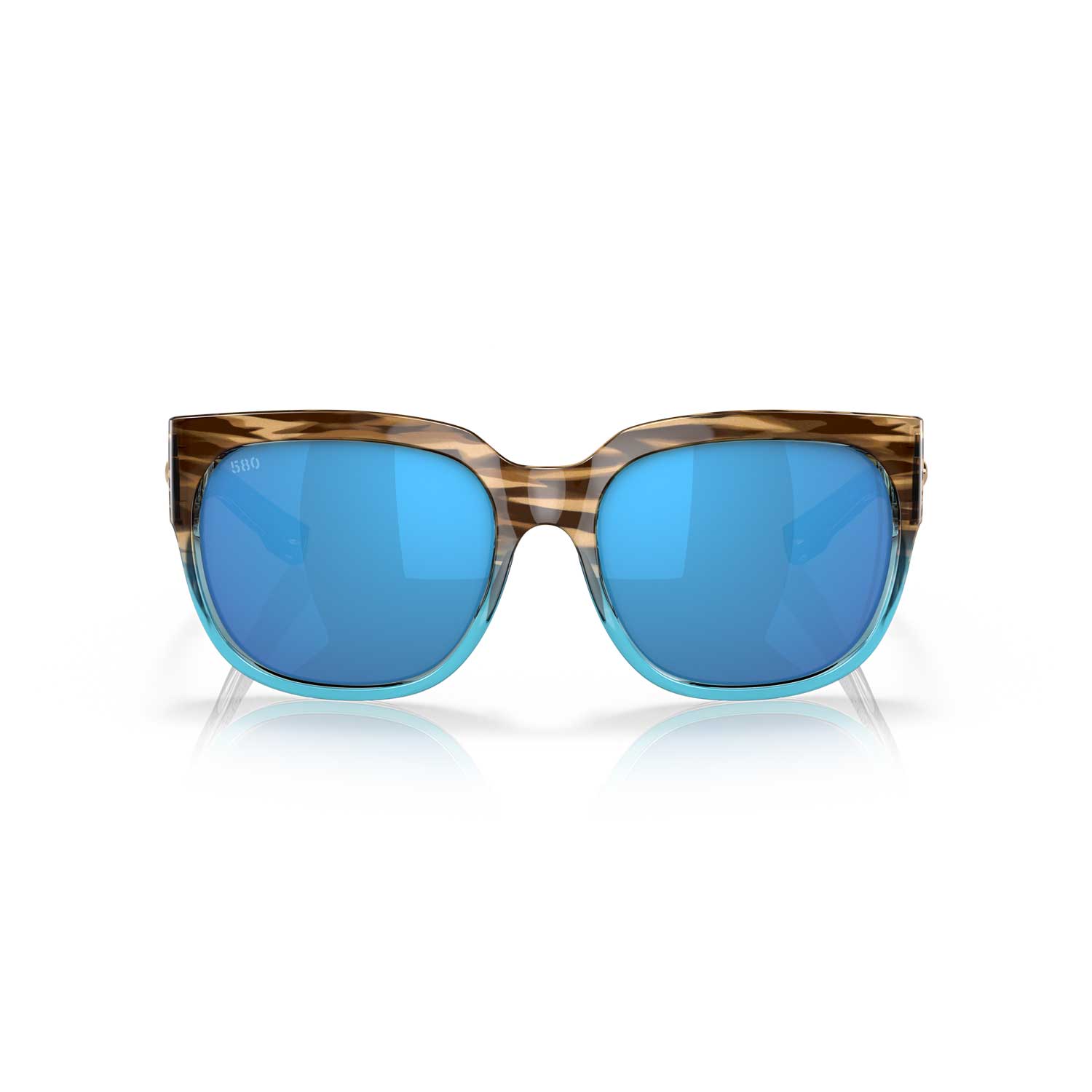 Costa Sunglasses Waterwoman 2 - Shiny Whaoo frame w/ Blue Mirror Lens - BeachToBlvd