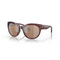Costa Sunglasses Maya - Shiny Urchin Crystal Frame w/ Copper Silver Mirror Lens - BeachToBlvd