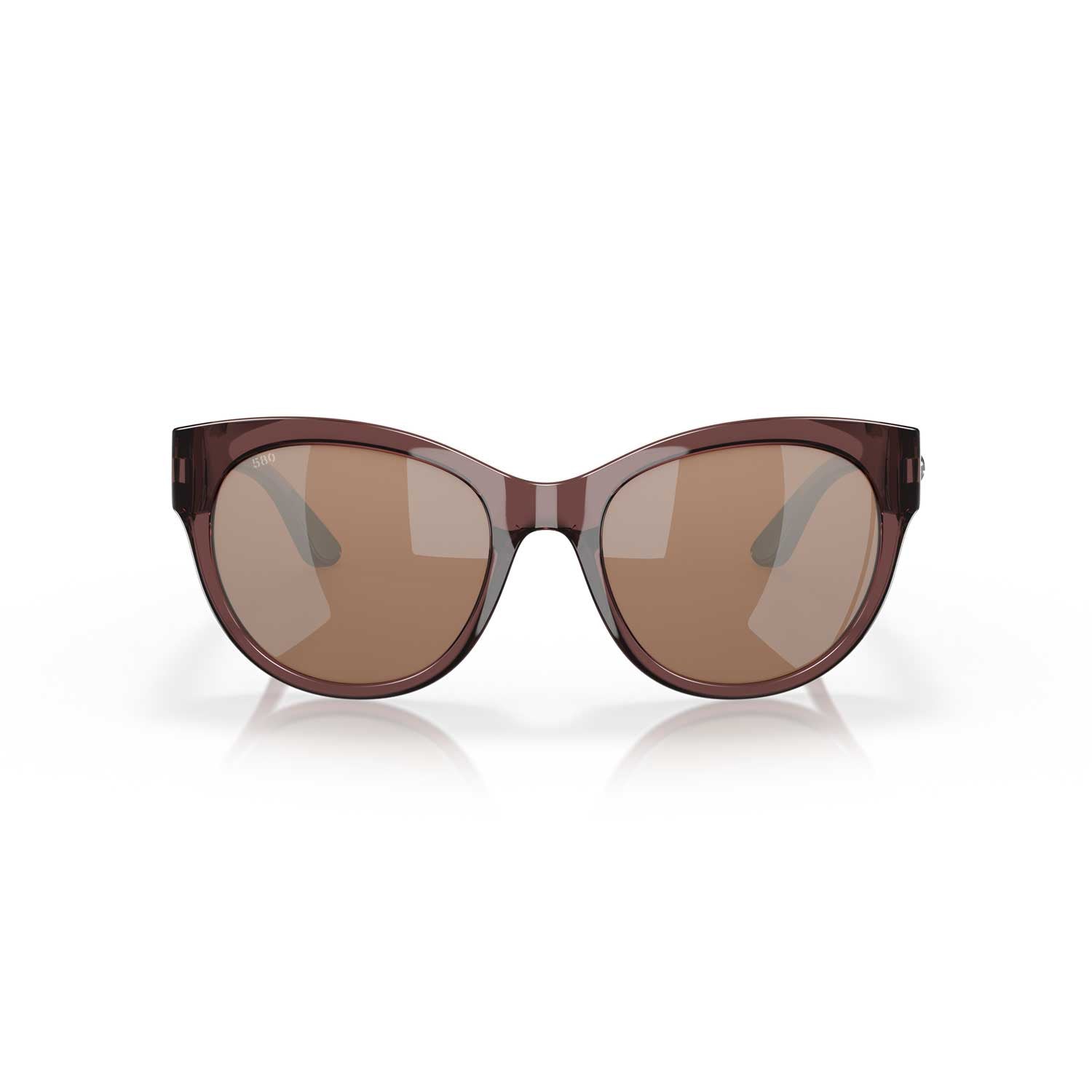 Costa Sunglasses Maya - Shiny Urchin Crystal Frame w/ Copper Silver Mirror Lens - BeachToBlvd