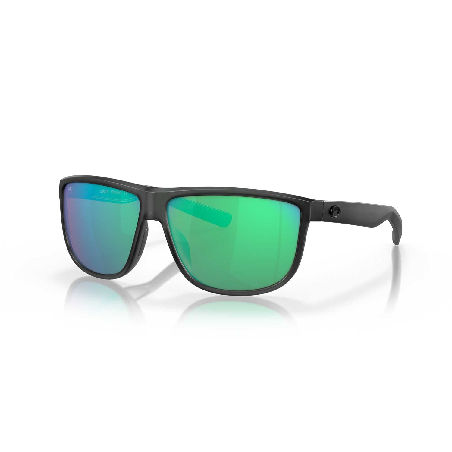 Costa Sunglasses Rincondo - Matte Smoke Crystal Frame - Green Mirror Lens - BeachToBlvd