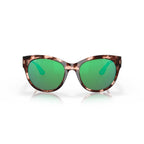 Costa Sunglasses Maya | Shiny Coral Tortoise Frame w\ Green Mirror Lens - BeachToBlvd