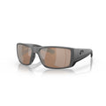 Costa Sunglasses Blackfin Pro - Matte Gray Frame W/ Copper Silver Mirror Lens - BeachToBlvd