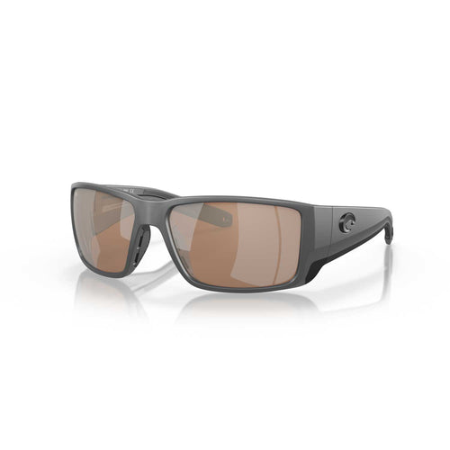Costa Sunglasses Blackfin Pro - Matte Gray Frame W/ Copper Silver Mirror Lens - BeachToBlvd