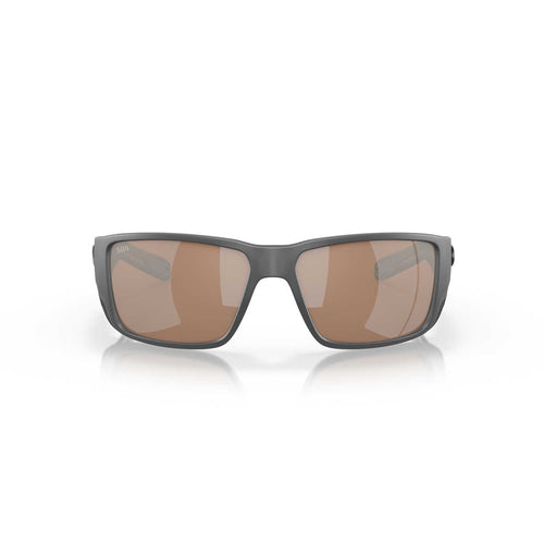 Costa Sunglasses Blackfin Pro - Matte Gray Frame W/ Copper Silver Mirror Lens - BeachToBlvd
