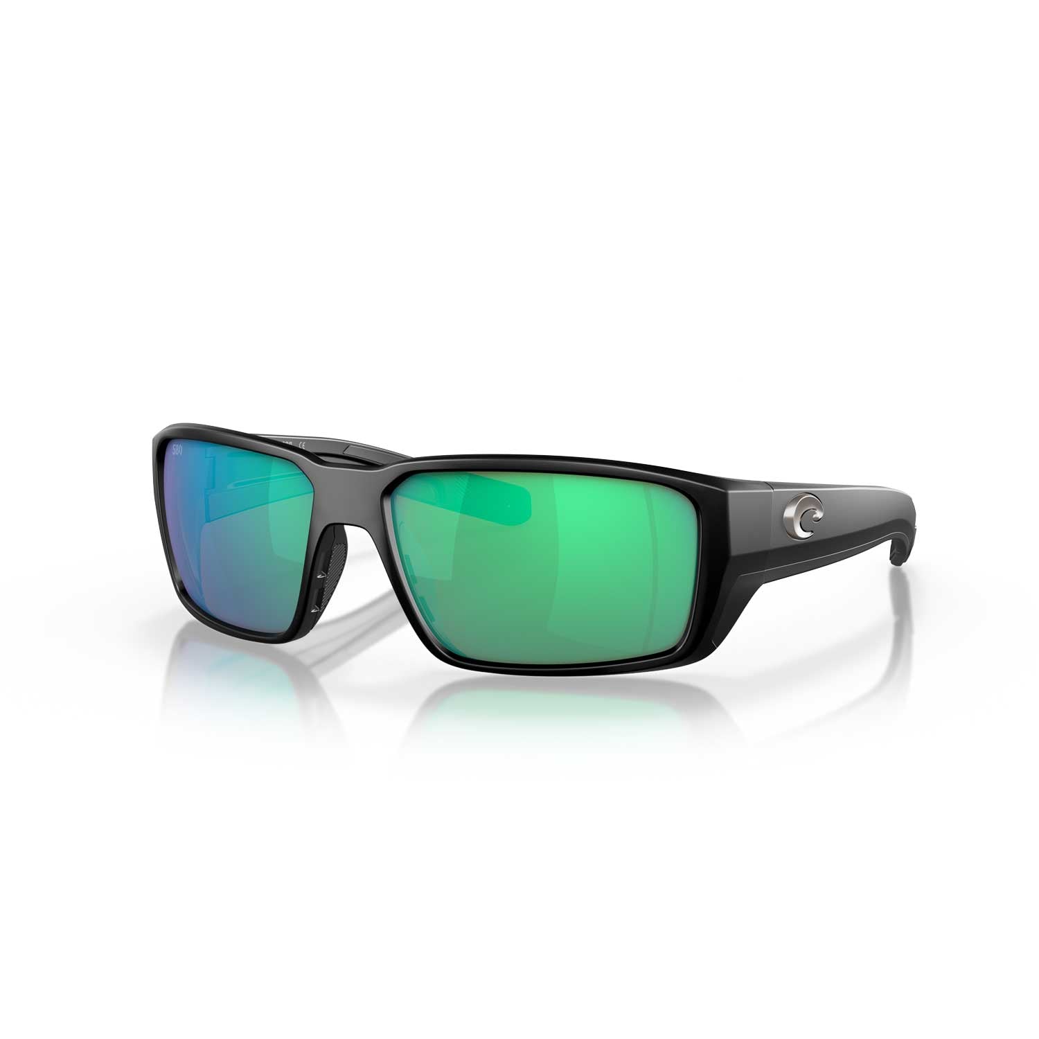 Costa Sunglasses Fantail Pro - Matte Black Frame W/ Green Mirror Lens - BeachToBlvd