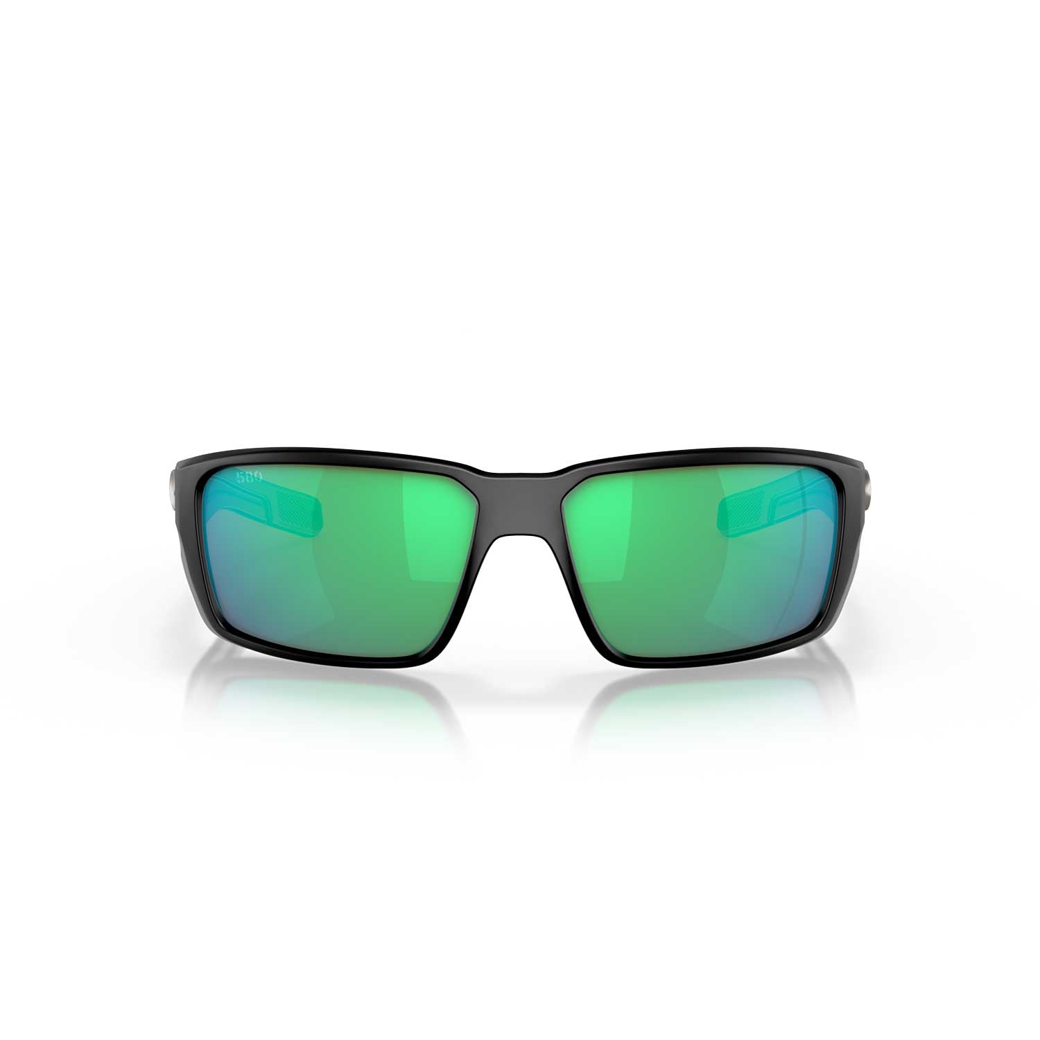 Costa Sunglasses Fantail Pro - Matte Black Frame W/ Green Mirror Lens - BeachToBlvd