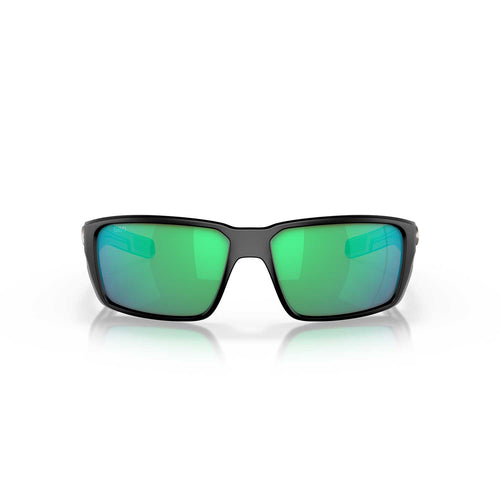 Costa Sunglasses Fantail Pro - Matte Black Frame W/ Green Mirror Lens - BeachToBlvd