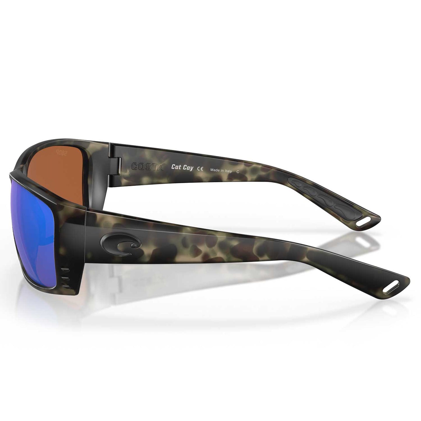 Costa Cat Cay Polarized Sunglasses - Wetlands Frame \ Green Mirror 580P Lens