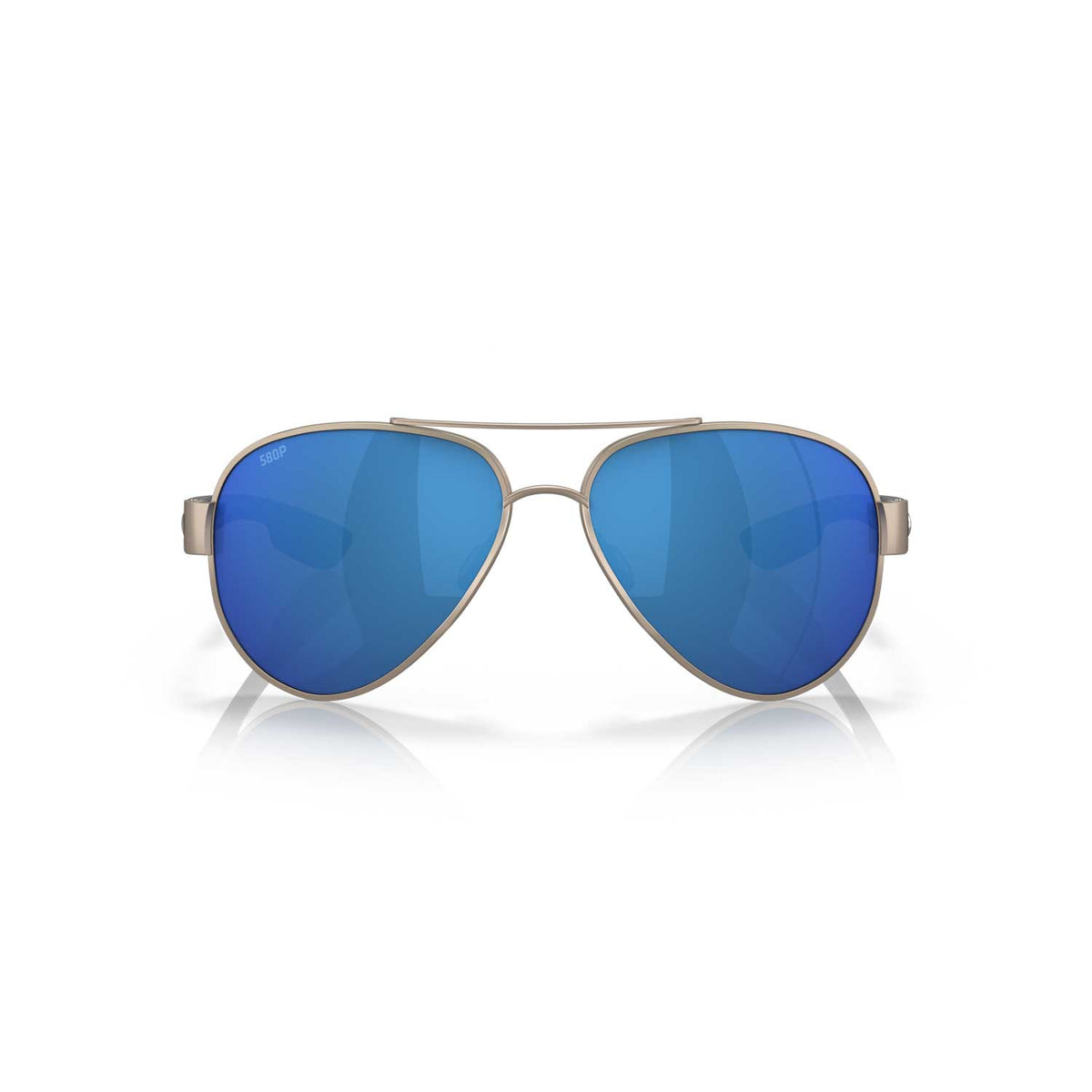 Costa Sunglasses South Point - Golden Pearl Frame W/ Blue Mirror Lens - BeachToBlvd