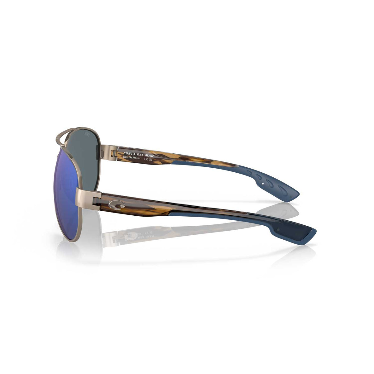 Costa Sunglasses South Point - Golden Pearl Frame W/ Blue Mirror Lens - BeachToBlvd