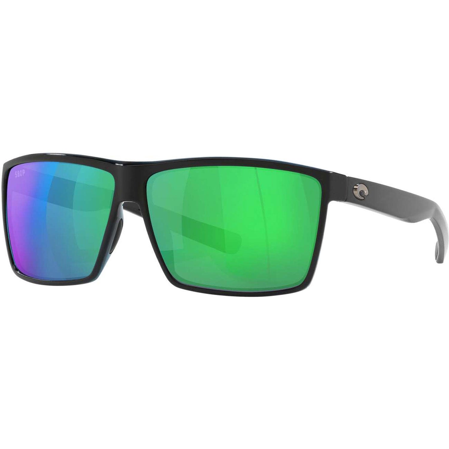 Costa Sunglasses Rincon - Matte Black Frame - Green Mirror Lens - BeachToBlvd