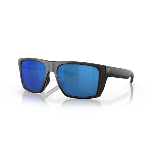 Costa Sunglasses Lido - Black Frame W/ Blue Mirror Lens - BeachToBlvd