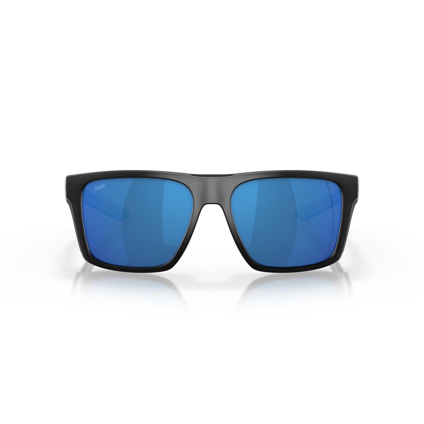 Costa Sunglasses Lido - Black Frame W/ Blue Mirror Lens