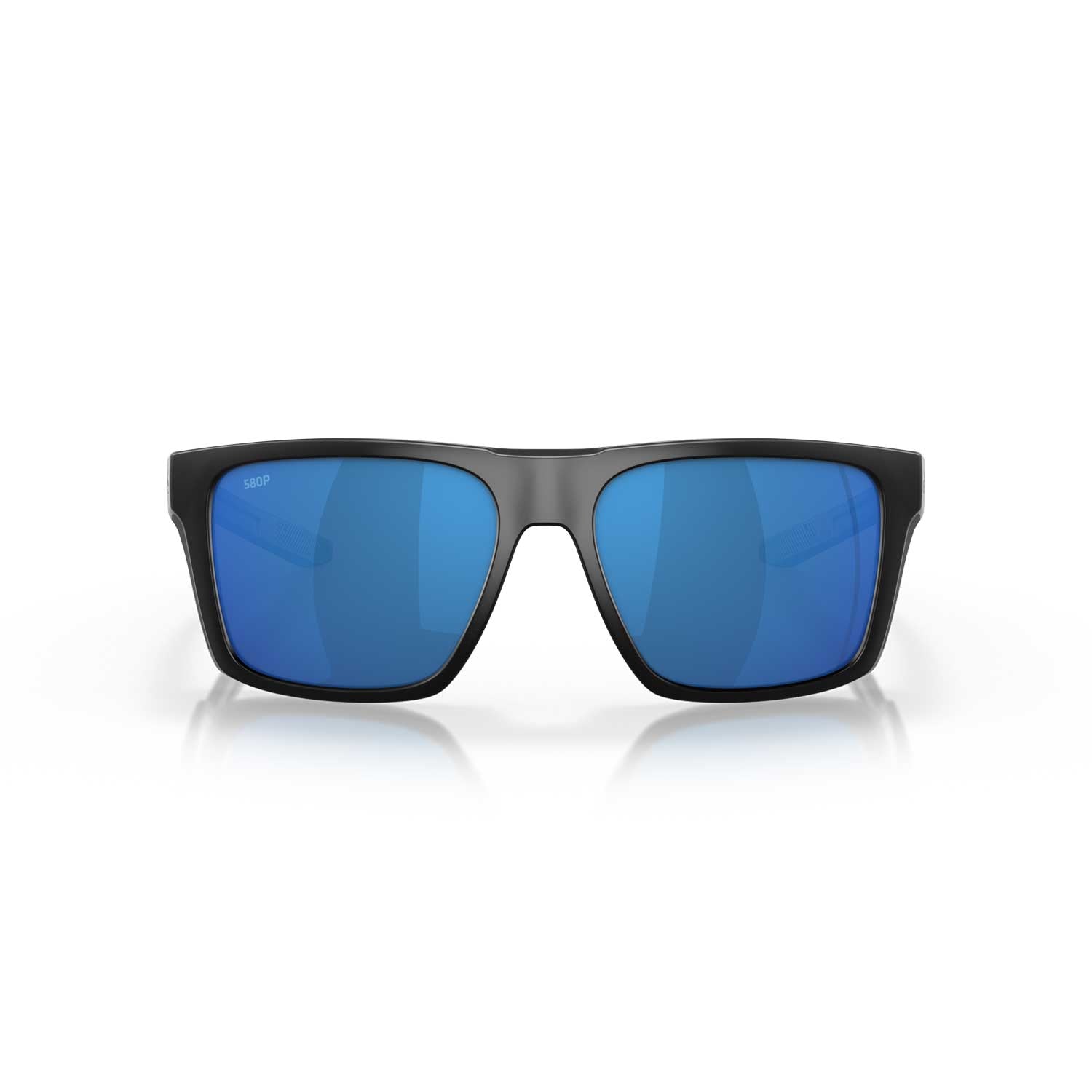 Costa Sunglasses Lido - Black Frame W/ Blue Mirror Lens - BeachToBlvd